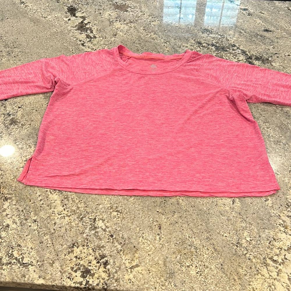 Pink heather material long sleeve RBX Athletic